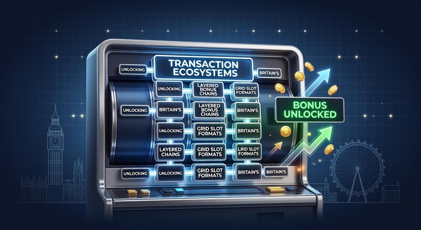 Britain's payment systems and grid slot interfaces showing layered bonus chains