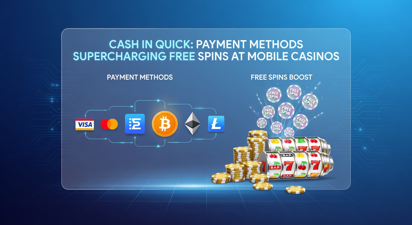 Close-up of payment icons including Apple Pay, PayPal, and crypto wallets on a casino deposit screen with free spins counter ticking up