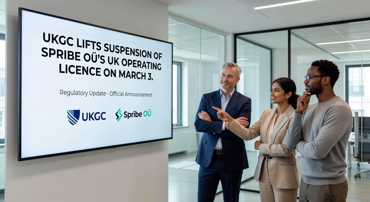 Infographic showing rising UK gambling traffic to unlicensed sites, with icons for fraud alerts, money laundering symbols, and self-exclusion barriers