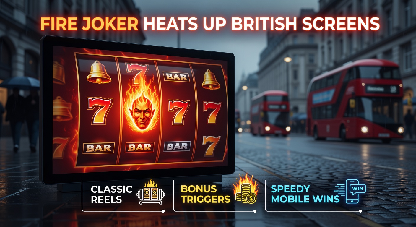 Dynamic screenshot of Fire Joker's Wheel of Fire bonus wheel spinning with glowing multipliers up to 10x, surrounded by flaming effects on a mobile casino app