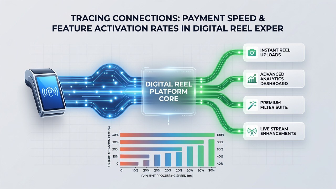 Analytics dashboard displaying correlation graphs between deposit times and feature activation rates