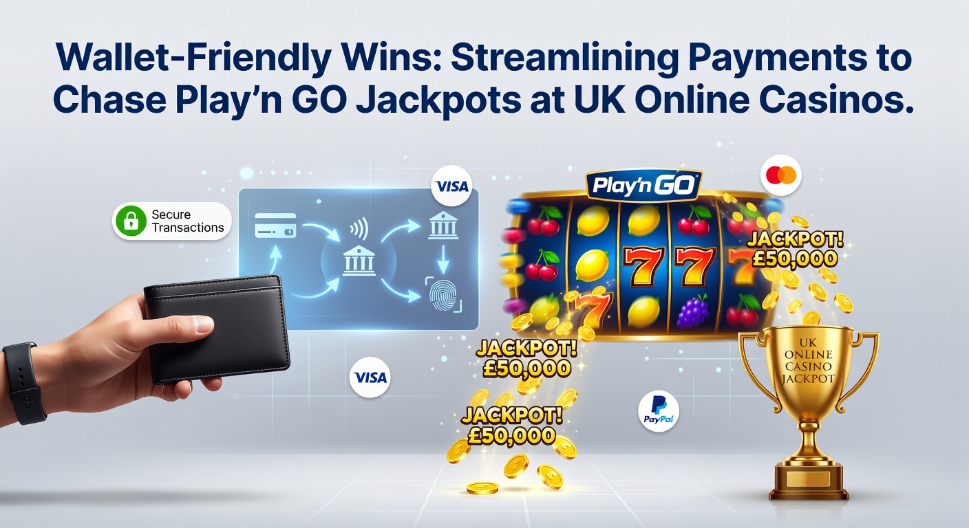 Digital wallet icons flowing into a vibrant Play'n GO slot jackpot screen, symbolizing quick deposits and big wins